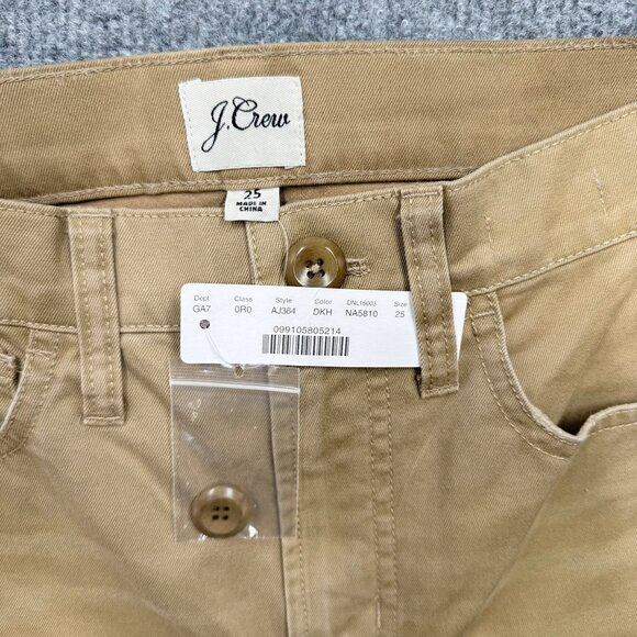 J.Crew Womens Patchwork Vintage Straight Chino Pants Size 25 NEW - Picture 6 of 14